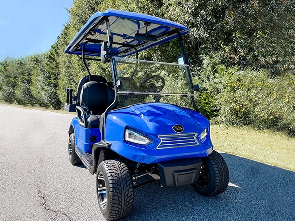 Blue Elite EV 4 Passenger Golf Cart dallas golf cart rental, golf cart rentals